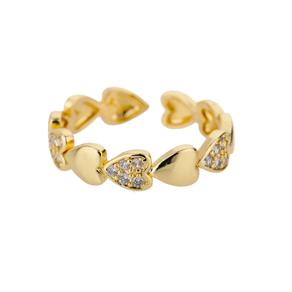 Stackable Zircon Heart Ring Set by ZEB Jewelry – view 29