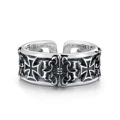 Retro Cross Open Ring by ZEB Jewelry – view 1