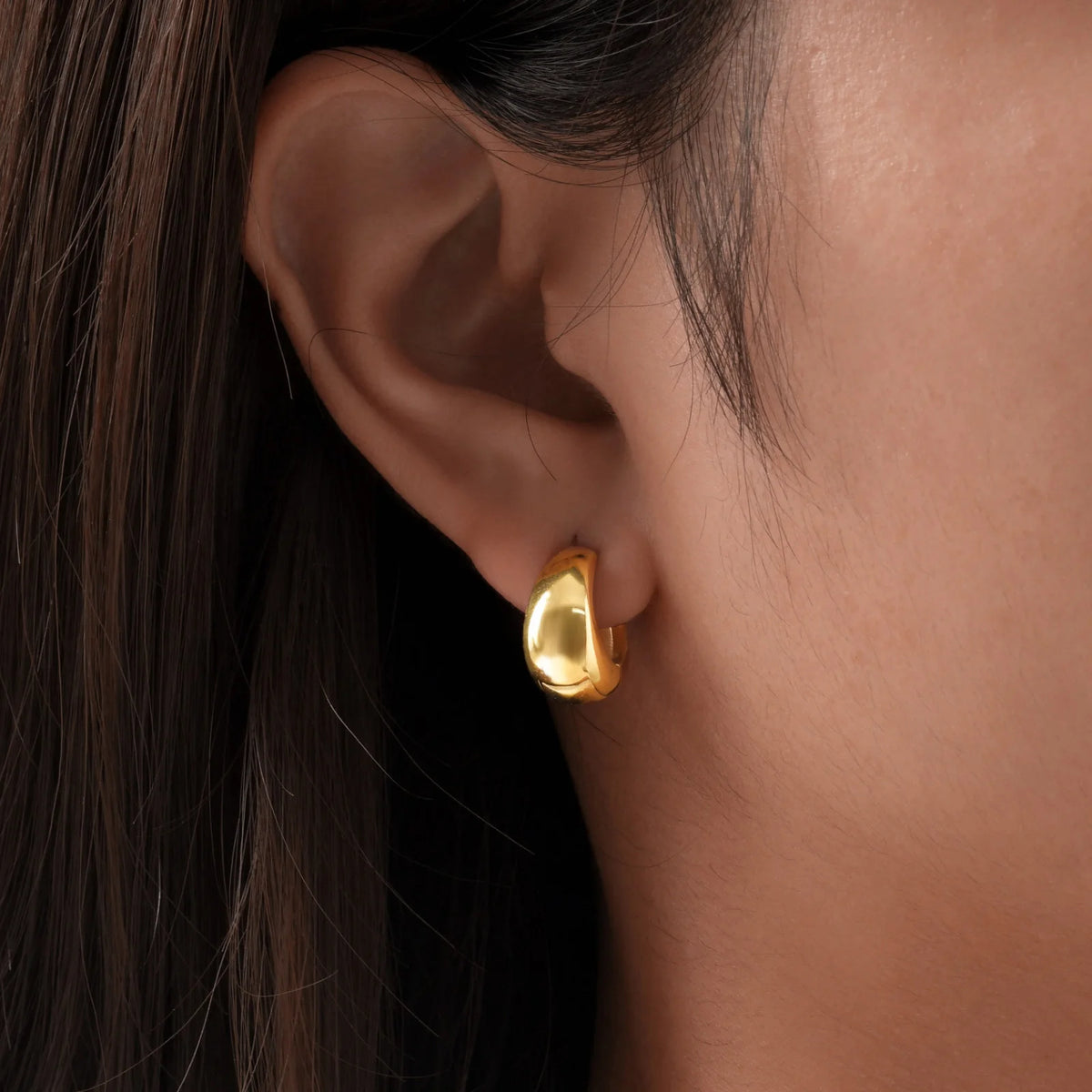 Waterdrop Cartilage Ear Cuff – Stainless Steel by ZEB Jewelry – view 11