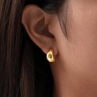 Waterdrop Cartilage Ear Cuff – Stainless Steel by ZEB Jewelry – view 11