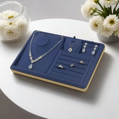 Durable microfiber jewelry display tray