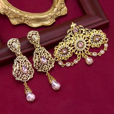 Elegant Moroccan jewelry set Gold Color 