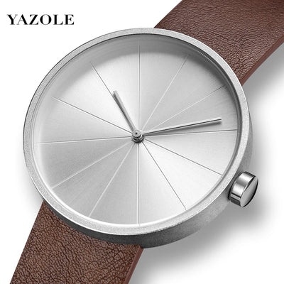 Minimalist Men’s PU Strap Quartz Watch